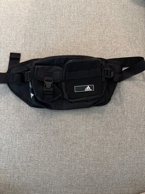 adidas Black Belt Bag with Front Pockets